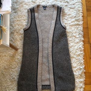 Club Monaco Woven wool long vest
